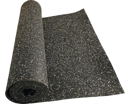 Gummirulle QUANDT Regupol® 6mm 10x1,25m svart Rulle av gummigolvbeläggning