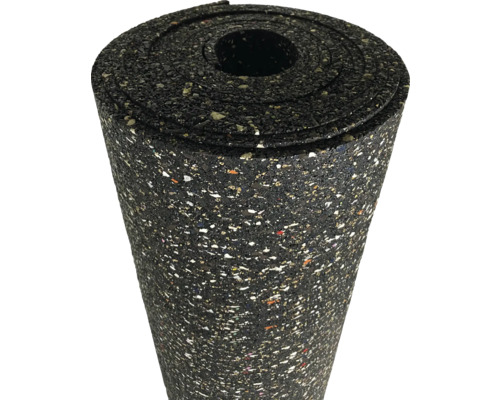 Rulle av gummigranulat för ljudisolering och golvskydd