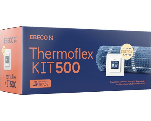 Golvvärmekabel EBECO Thermoflex Kit 500 120W/m² 480W 7,8m