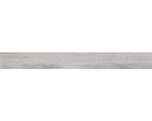 Sockel FORM&STYLE Firenze oak grey grå träoptik 7,2x60x1 cm Golvplatta med träutseende