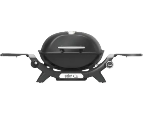 WEBER Gasolgrill Q1200N med sidobord 1-brännare svart