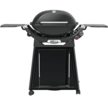 Weber Q gasolgrill med sidobord och underrede