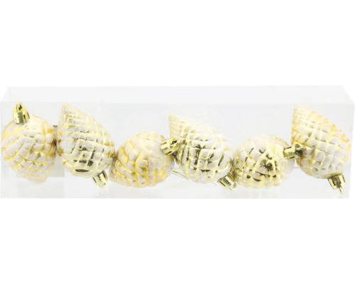 Julgransdekoration i form av en tallkotte, som ett set