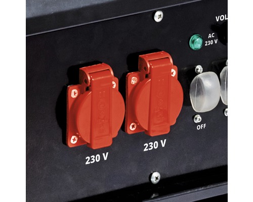 Två 230 voltsuttag på en enhet