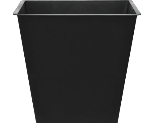 Svart fyrkantig blomkruka