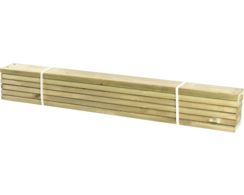 Plankor PLUS Pipe 120cm tryckimpregnerade 6st Paket med träribbor, trä