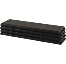 Stapel av fyra svarta staketreglar