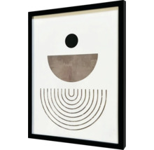 Inramad bild med modern abstrakt design av cirkelformer