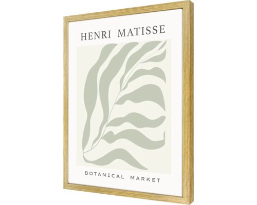 Inramad Henri Matisse Botanical Market affisch
