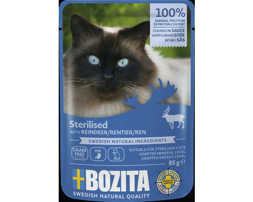 Kattmat BOZITA Sterilised ren i sås 85g