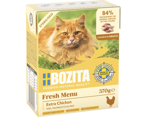 Kattmat BOZITA Sterilised kyckling i sås 370g