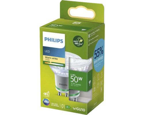 Philips LED-lampa GU10 i förpackning