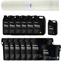 Konkral tätningssystem med glasfiberväv, baskomponenter A, B och C