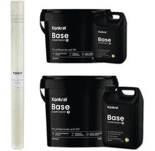 Konkral glasfiberväv med Konkral Base komponent A och komponent B