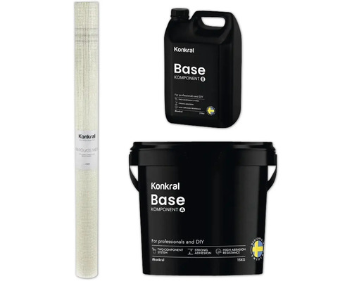 Konkral glasfiberväv, komponent A och komponent B