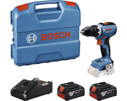Skruvdragare BOSCH PROFESSIONAL GSR 18V-65 Set inkl. 2x4,0Ah batterier och laddare i väska