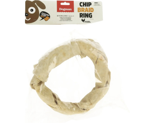 Hundgodis Chicken Chip Braid Ring 25cm