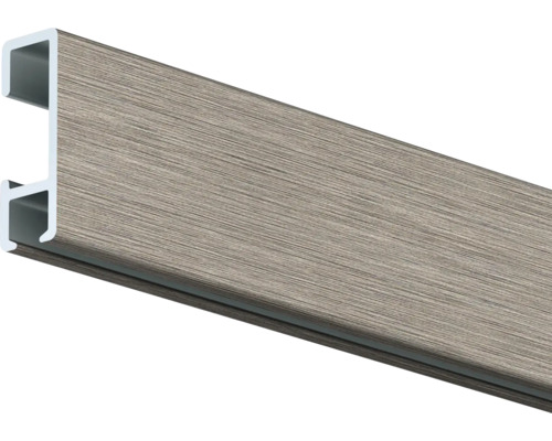 Plastavslutningsprofil i träutseende