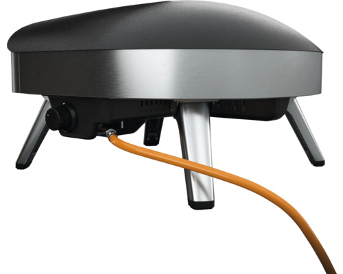 Gaseldad pizzaugn med gasledning