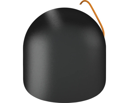 Svart blomkruka med upphängning