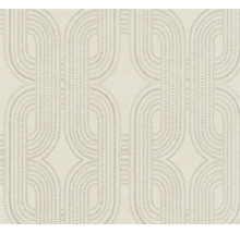 Tapet med geometriskt mönster av halvcirkelformer