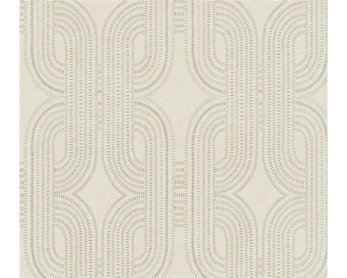 Tapet med geometriskt mönster av halvcirkelformer