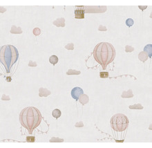 Tapet med mönster av varmluftsballonger och moln