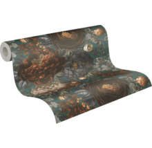 Tapetrulle med blommönster