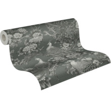 Tapetrulle med fågel- och blommotiv