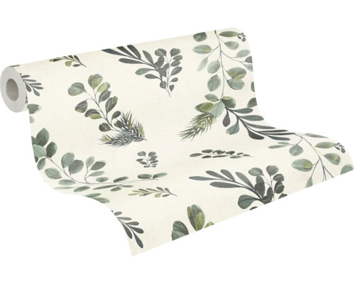 Tapetrulle med växtmönster