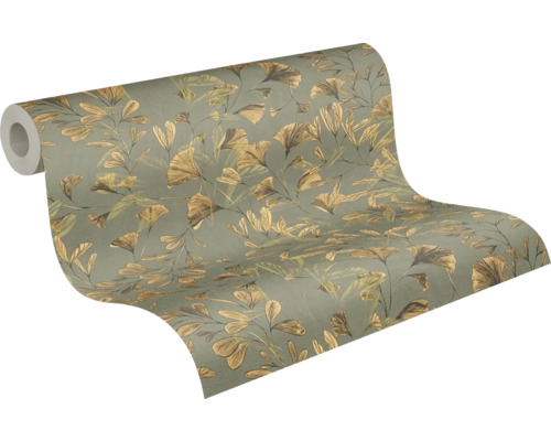 Tapetrulle med ginkgobladmönster