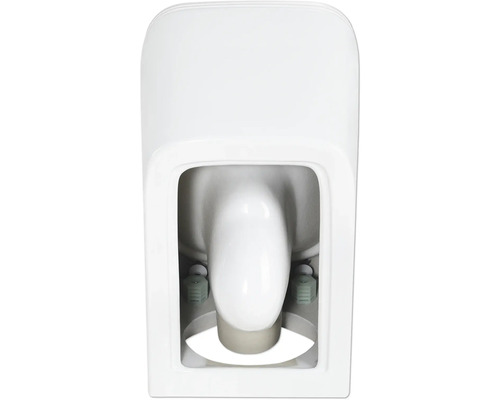 Bild på en toalett med tank