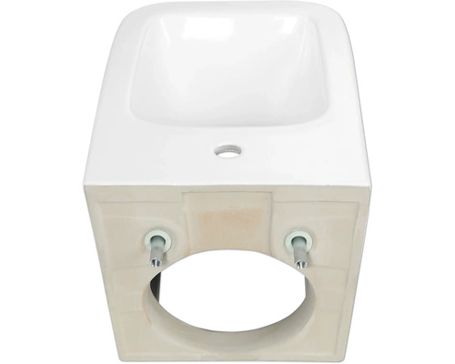 Tvättställ i keramik för väggmontering