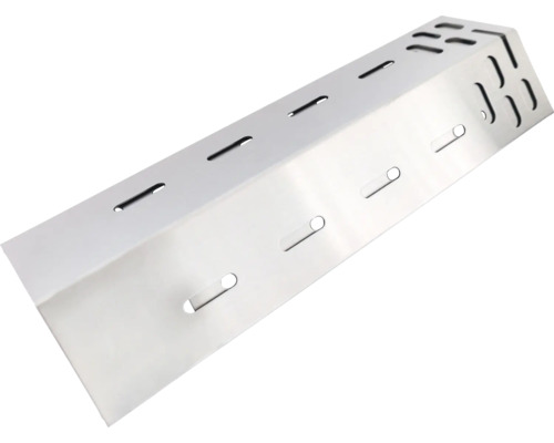 Grillflamspridare av metall med skåror