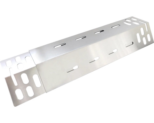 Grillbrännarskydd i rostfritt stål med spår