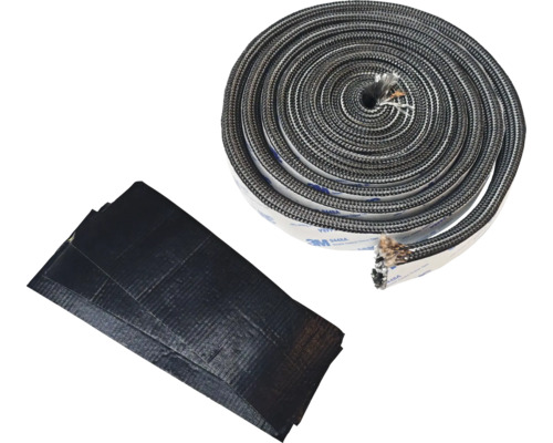 Tätningssnöre och tätningsband för kaminer