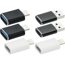 Flera USB-adaptrar med olika anslutningar