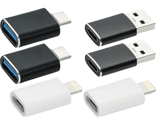 Flera USB-adaptrar med olika anslutningar