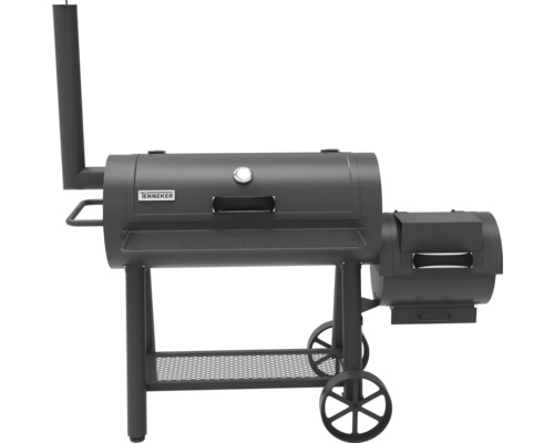 Tenneker logotyp på en kolgrill