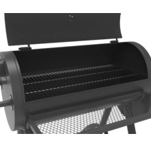 Öppen kolgrill med grillgaller
