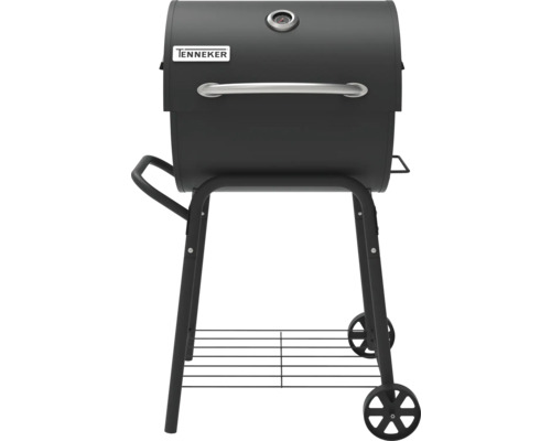 Tenneker klotgrill med termometer och förvaringshylla