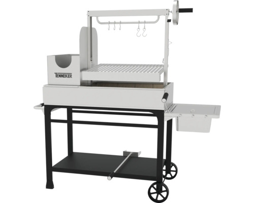 Tenneker kolgrillvagn med grillgaller och förvaringsutrymmen