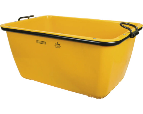 Gul murbruksbalja med handtag