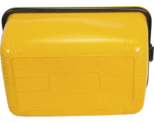 Gul murbruksbalja med svart kant