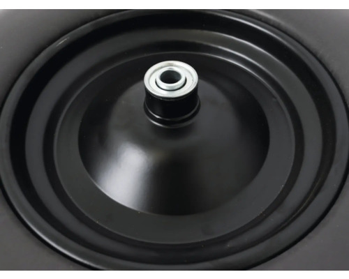 Hjul till en skottkärra av metall