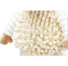 Detalj av ett gosedjur med mjuk textur