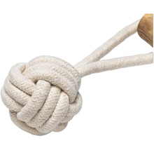 Bomullsrep med trähuvud