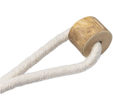 Badborste i trä med snöre