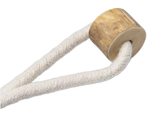 Badborste i trä med snöre