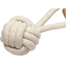 Hundleksak av bomullsrep med knut